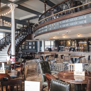 Polished Azul Platino Granite Countertop - The Barrowboy & Banker Pub